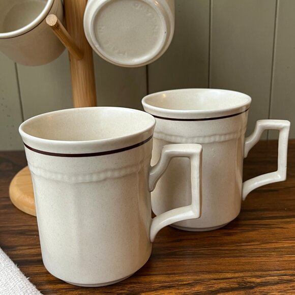 Kensington Handcrafted England Ironstone 4 Mugs - Picture 4 of 15